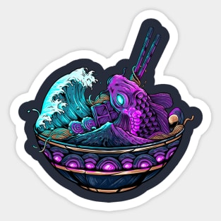 The Great Ramen off kanagawa Sticker